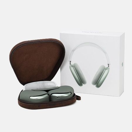 Personalized Cowhide AirPods Max Case with Engraving Option